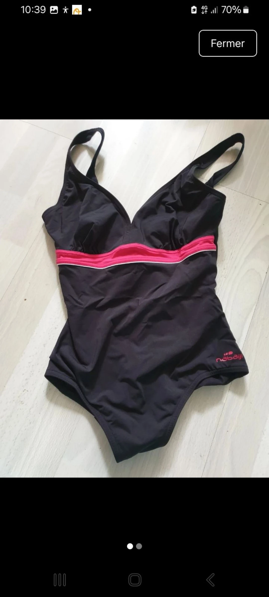 Magnifique maillot 40 1 pce joli décolleté